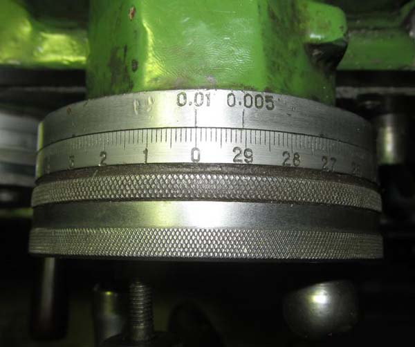 Ноніус поперечної подачі токарного верстата ТВ-125П ТВ-125П Ноніус поперечної подачі токарного верстата